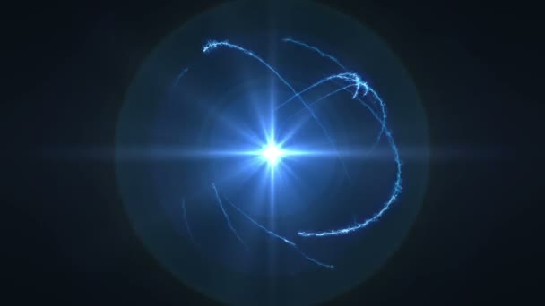 Luce astratta dell'orbita atomica — Video Stock