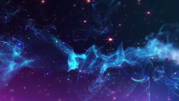 Uzayda nebula — Stok video