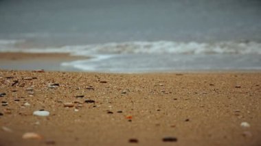 plajda 4k dalga deniz