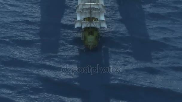 Mar velho navio frota 4k — Vídeo de Stock