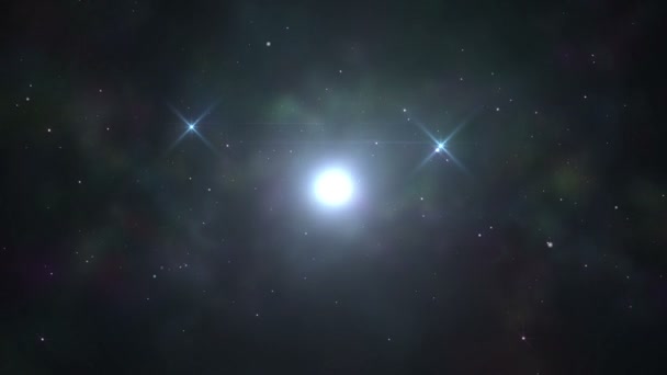 Diep in de ruimte super nova — Stockvideo