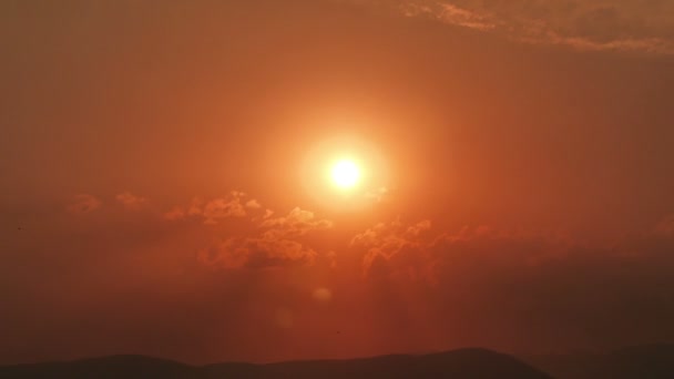 Золотий проміжок часу заходу сонця — стокове відео