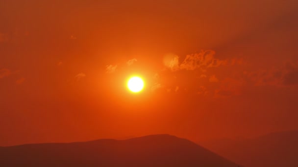 Ouro por do sol lapso de tempo — Vídeo de Stock