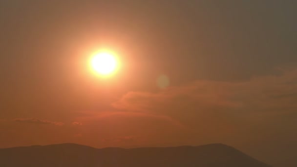 Ouro por do sol lapso de tempo — Vídeo de Stock
