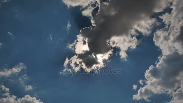 Céu nuvens tempo lapso 4k — Vídeo de Stock