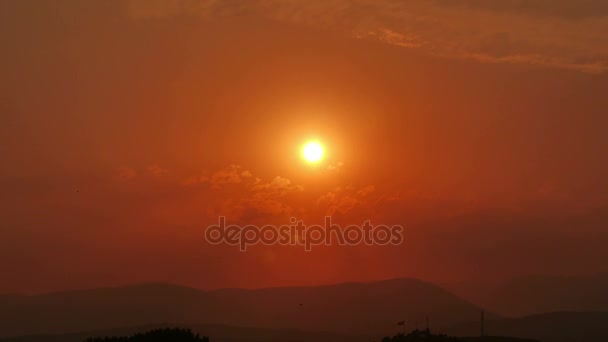 Ηλιοβασίλεμα ώρα λήξη 4k — Αρχείο Βίντεο