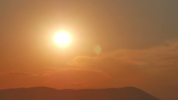 Время захода солнца 4k — стоковое видео