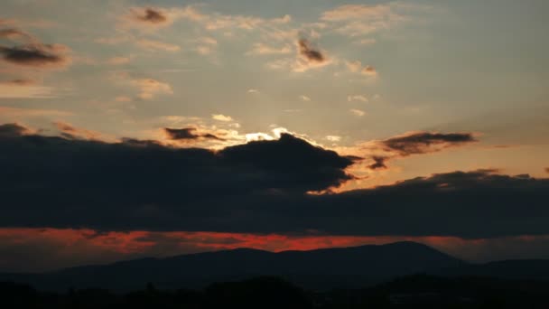 Zeitraffer bei Sonnenuntergang 4k — Stockvideo