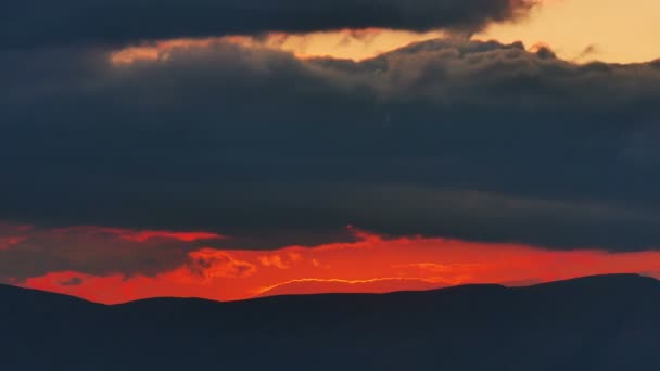 Sunset tidsinställd 4k — Stockvideo