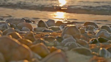 gündoğumu dalga deniz ağır çekim