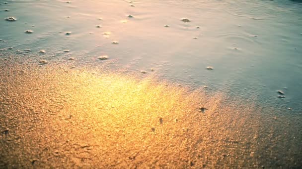 Písek z pláže moře Zpomalený pohyb — Stock video