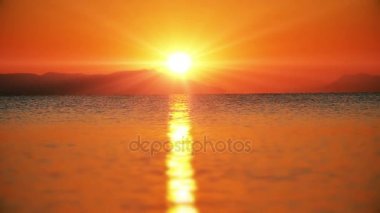 gündoğumu dalga deniz ağır çekim