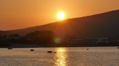 küçük bağlantı noktası günbatımı 4k