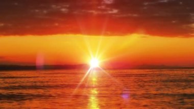 gündoğumu dalga deniz ağır çekim