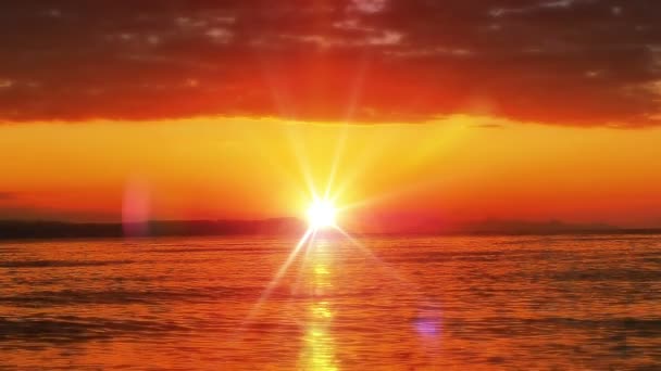 lever de soleil vague mer ralenti 