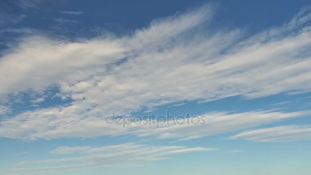 Céu nuvens tempo lapso 4k — Vídeo de Stock