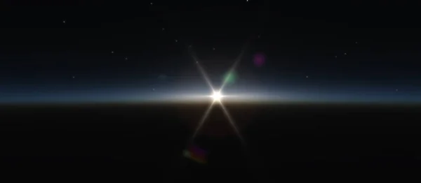 Amanecer desde el espacio — Foto de Stock