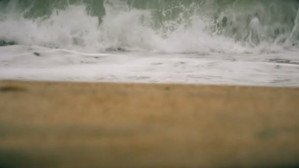 海波ビーチ スローモーション — ストック動画