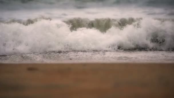 Mar Ola Playa Cámara Lenta — Vídeo de stock