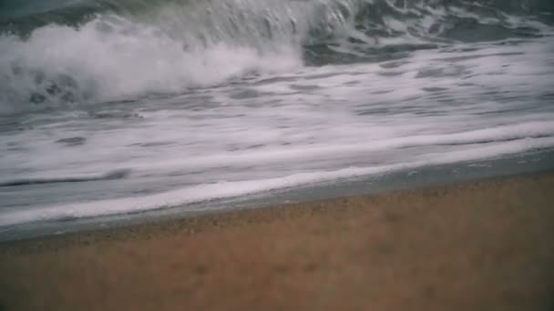 Havet Stranden Slow Vågrörelse — Stockvideo