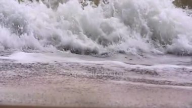 Deniz dalga plaj yavaş hareket