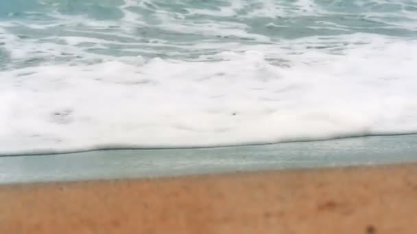 Mar Ola Playa Cámara Lenta — Vídeos de Stock