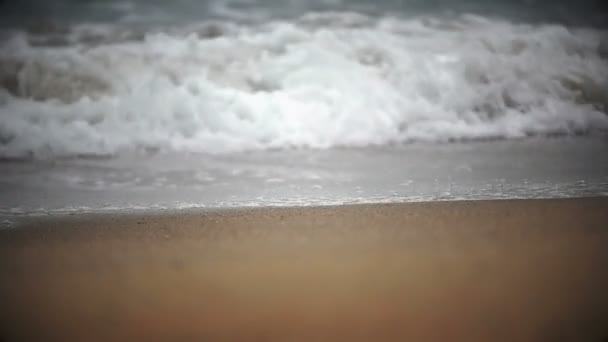 Mar Ola Playa Cámara Lenta — Vídeo de stock