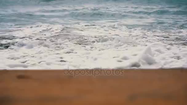 Mar Ola Playa — Vídeo de stock