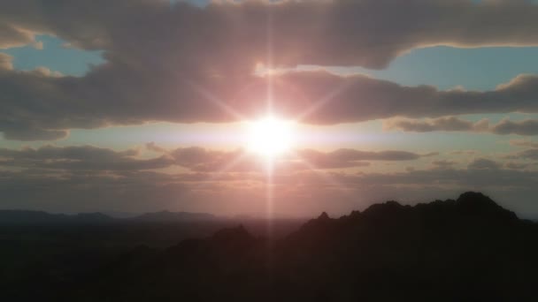 Захід Сонця Гірські Хмари Таймлапс — стокове відео