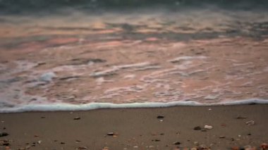 Deniz dalga plaj yavaş hareket