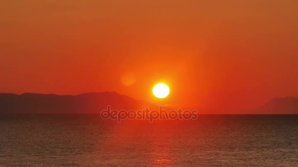 Lever Soleil Vague Mer Ralenti — Video