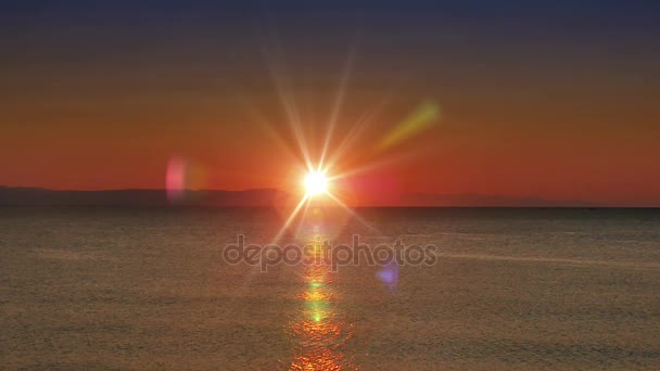 lever de soleil vague mer ralenti 