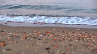 Deniz dalga plaj yavaş hareket