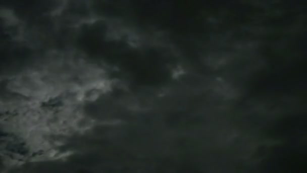 Nachthimmel Wolken Zeitraffer — Stockvideo