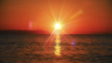 gündoğumu dalga deniz ağır çekim