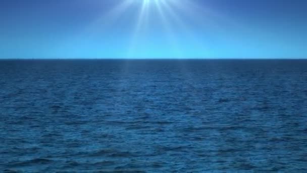 Синій Морський Горизонт — стокове відео