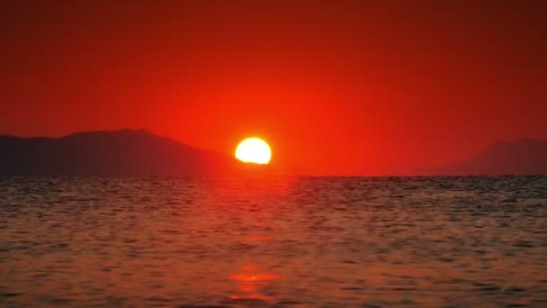 Sonnenaufgang Über Dem Meer — Stockvideo