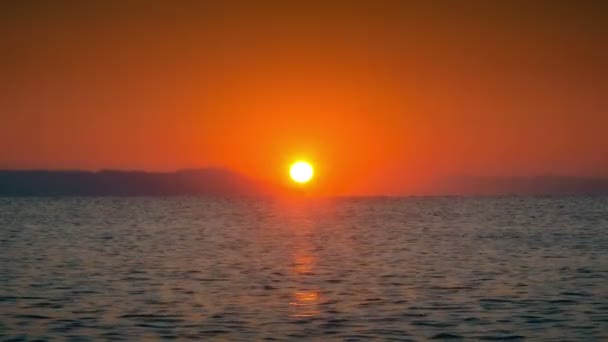 Sonnenaufgang Über Dem Meer — Stockvideo