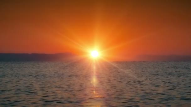 Sonnenaufgang Über Dem Meer — Stockvideo