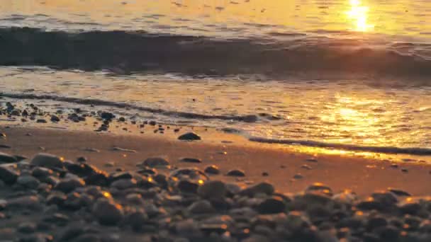 Salida Del Sol Sobre Mar — Vídeo de stock