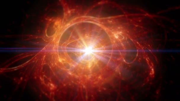 Ogień Abstrakcja Nebula — Wideo stockowe