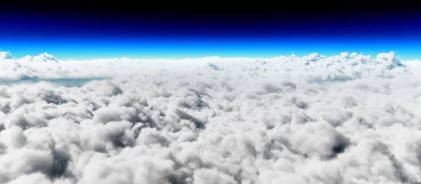 Planeta Por Sol Acima Das Nuvens — Fotografia de Stock