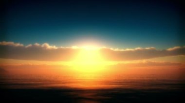 Altın günbatımı okyanus