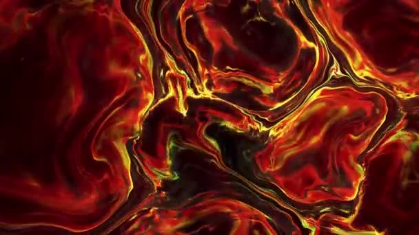 Tinta Fuego Abstracto — Vídeo de stock