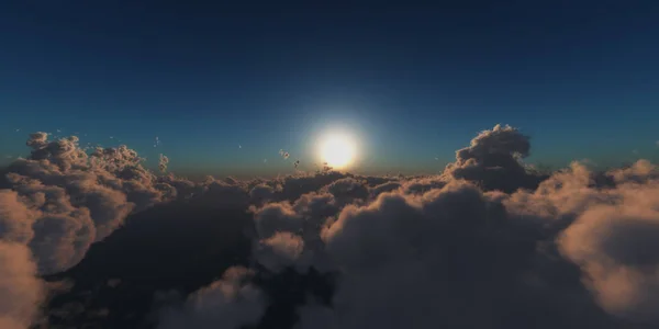 Arriba Las Nubes Puesta Sol — Foto de Stock