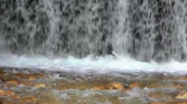 Şelaleye yakın çekim yavaş çekim