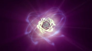 Uzay atom yörüngede