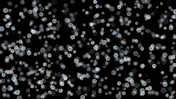 Snow Flake Bakgrund Abstract — Stockfoto