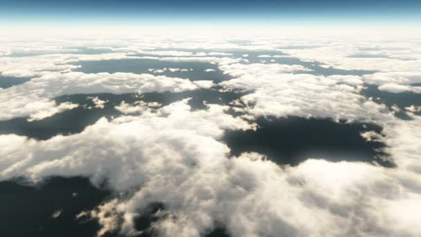 Alto Volando Sobre Las Nubes — Vídeos de Stock