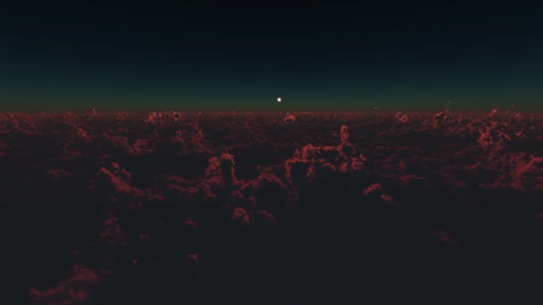 Bulutların Üzerinde Gün Doğumu — Stok video